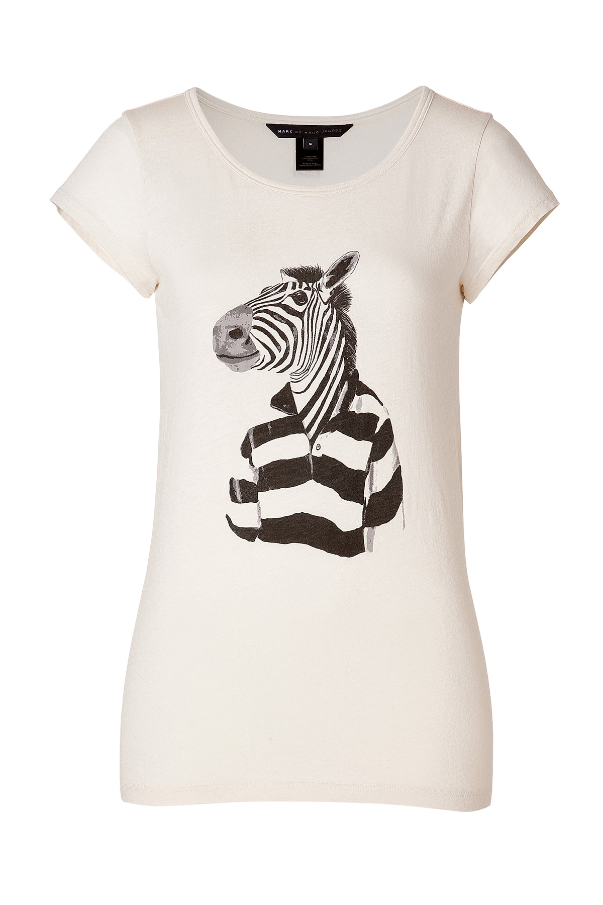 Marc By Marc Jacobs Cotton Mr Zebra T-Shirt in White (zebra) | Lyst