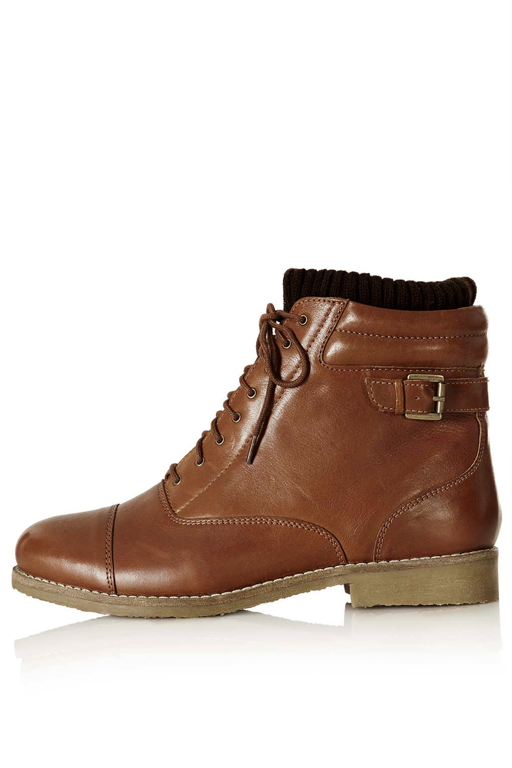 topshop flat ankle boots