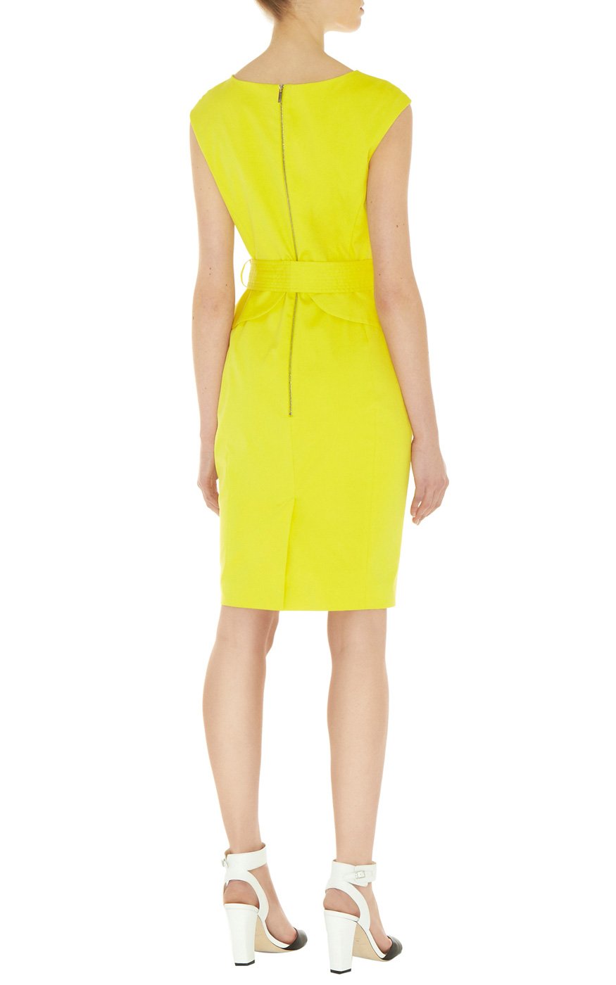 Lyst - Karen millen Colourful Shift Dress in Yellow