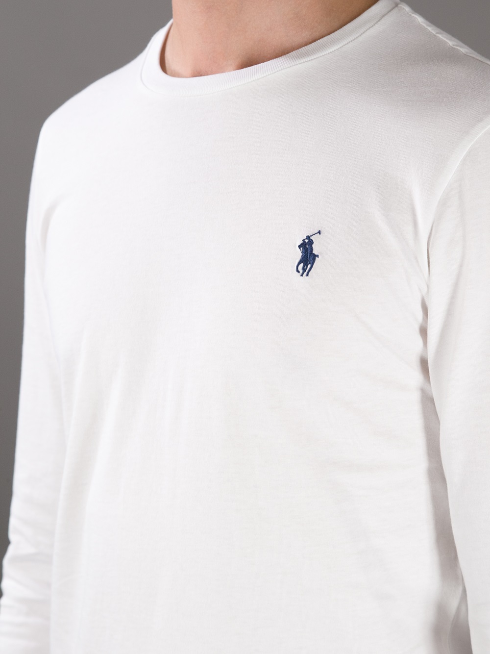 Lyst - Polo Ralph Lauren Long Sleeve Tshirt in White for Men