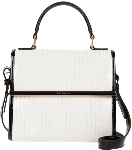 Ted Baker Small Quilted Tote Bag in White (Mataro White) | Lyst