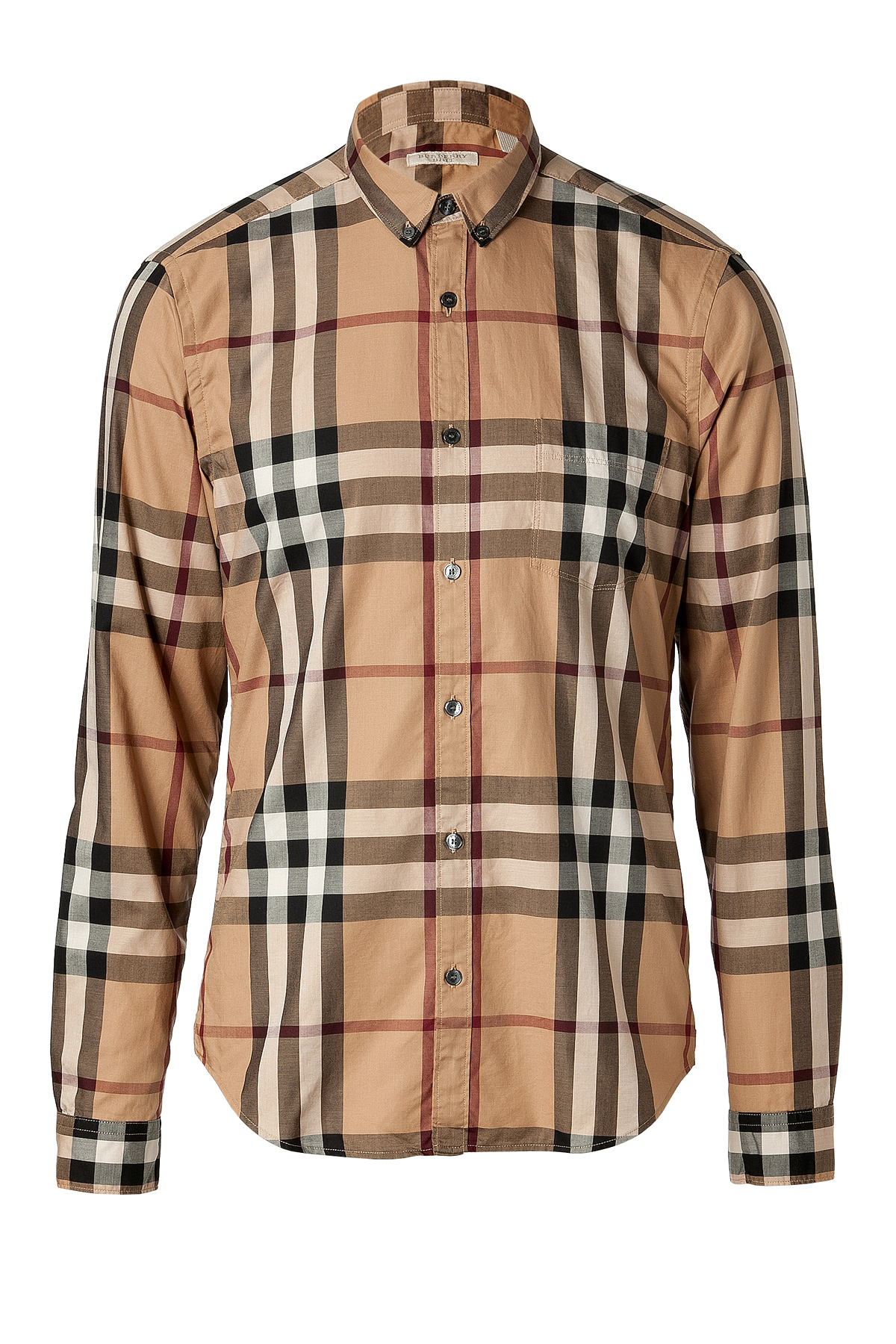 Lyst - Burberry Brit Cotton Niall Shirt in Camel in Natural for Men
