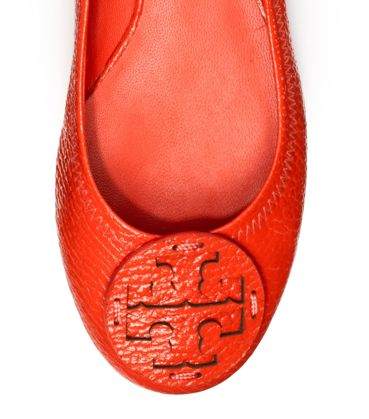 tory burch reva tumbled leather flats