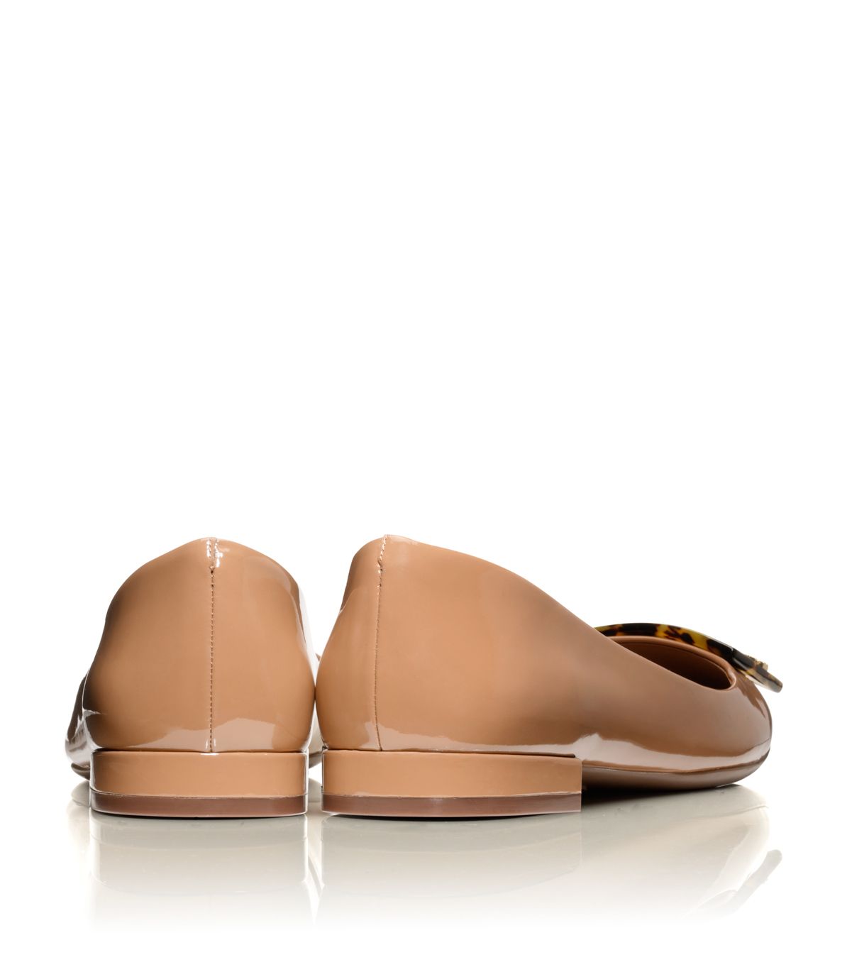 brown tory burch flats