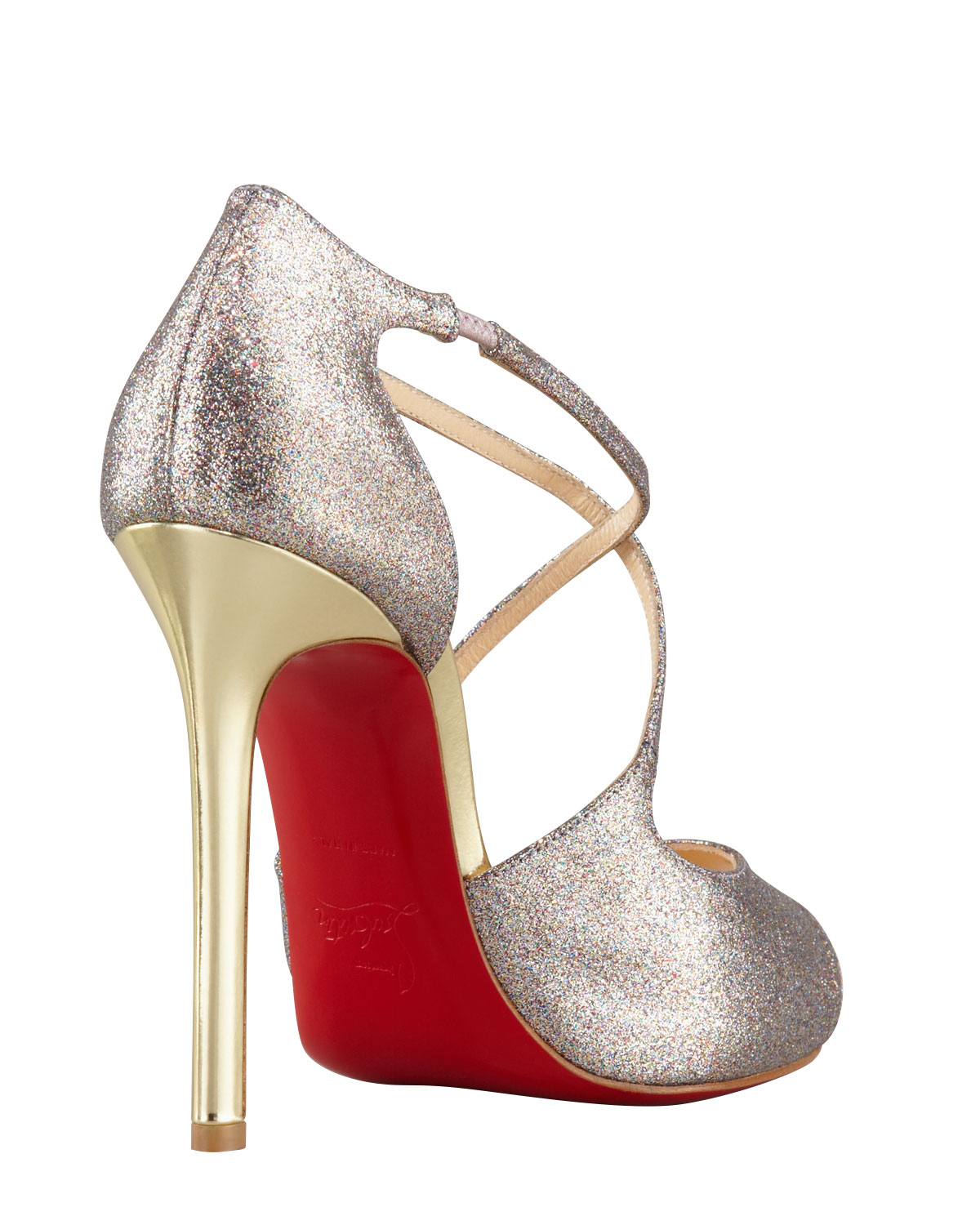 louboutin wrap heels