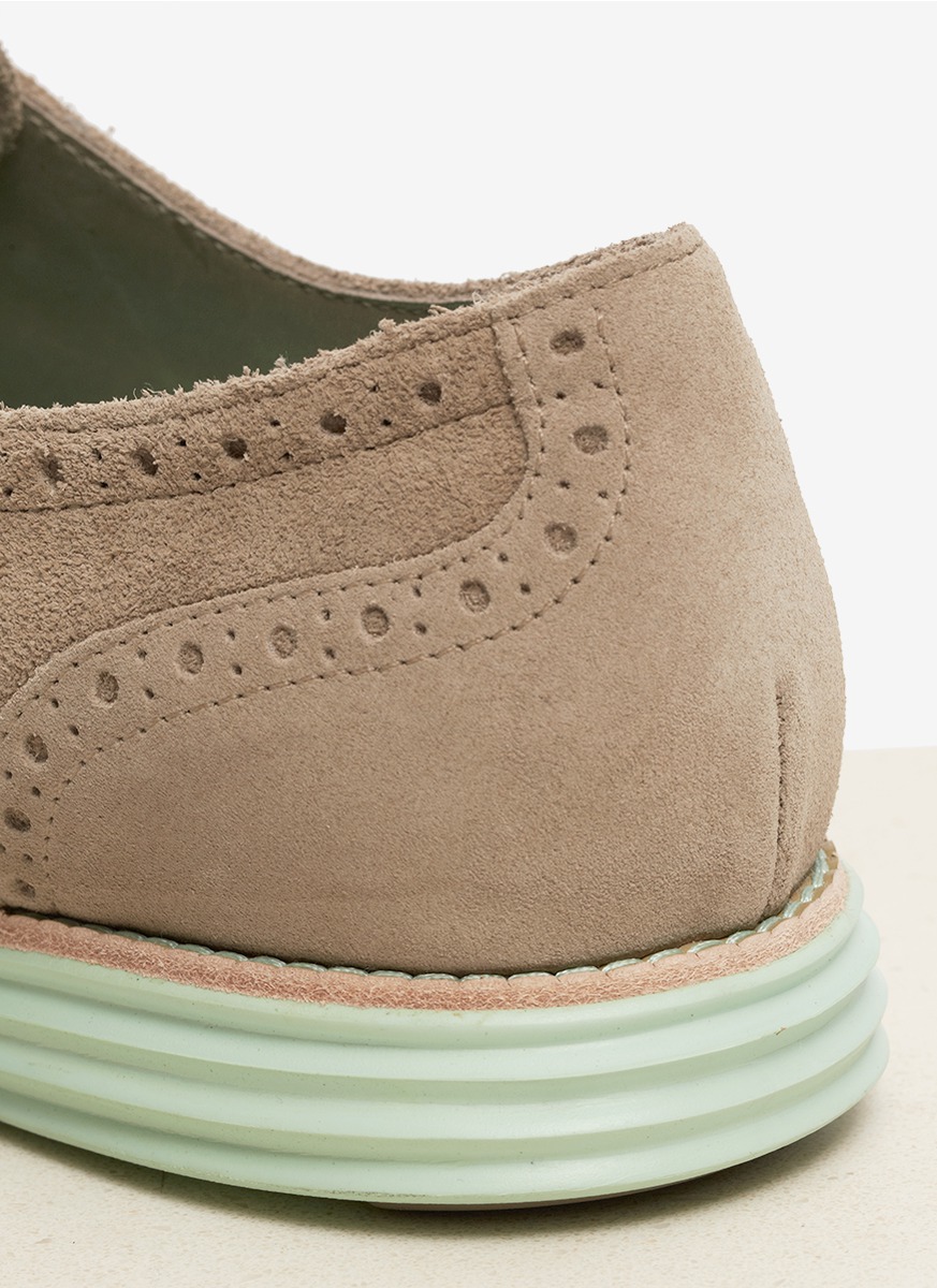 grey suede wingtips