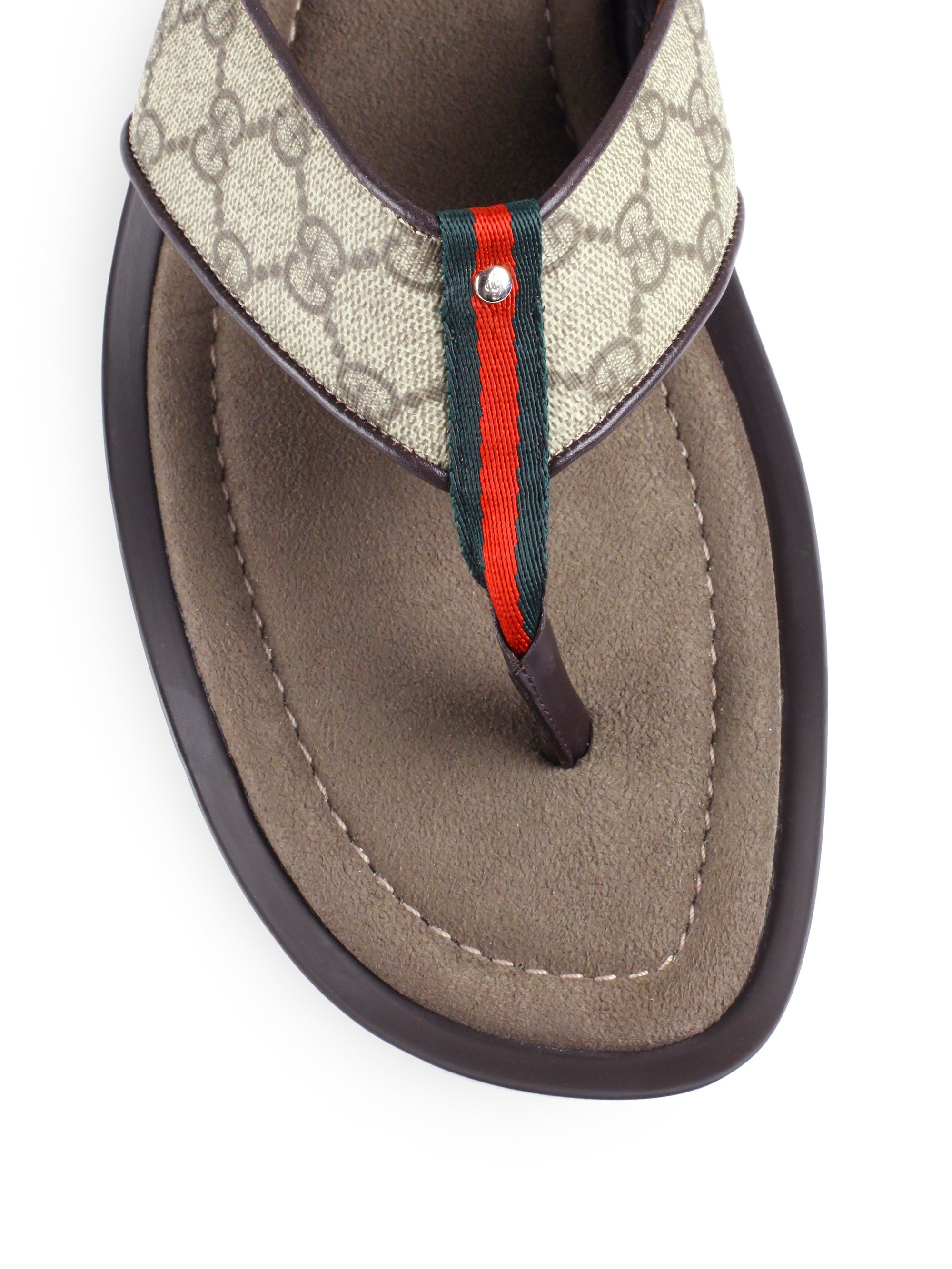 Lyst - Gucci Thong Sandal in Gray for Men