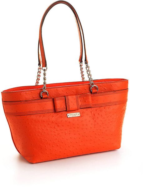 Kate Spade Rose Avenue Brigid Leather Satchel Bag in Orange (valencia ...