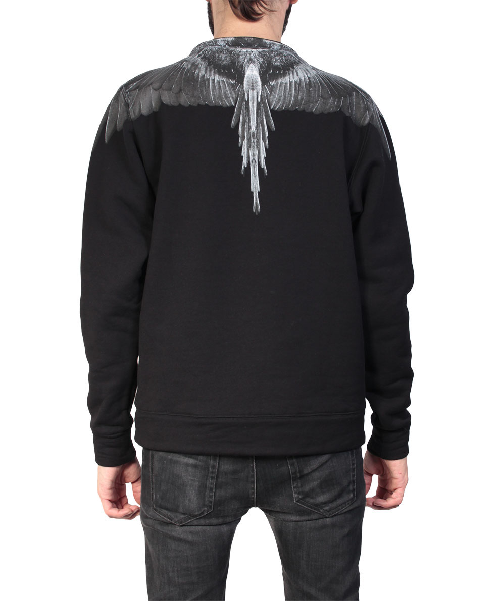 Marcelo burlon Sweater Alas in Gray for Men (black) | Lyst