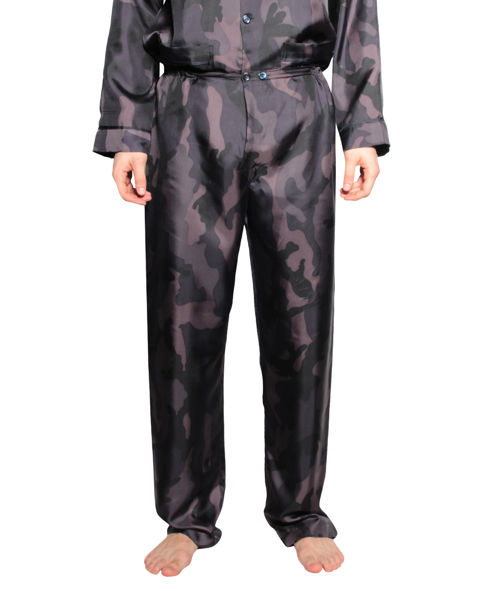 Valentino Pajamas Silk Camouflage in Black for Men Lyst