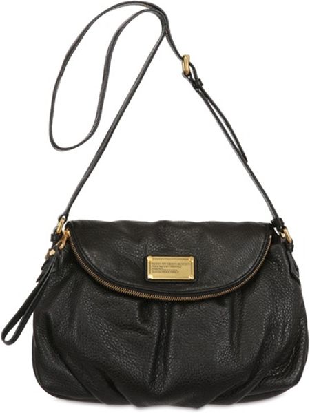 Marc By Marc Jacobs Natasha Classic Q Leather Shoulder Bag in Black | Lyst