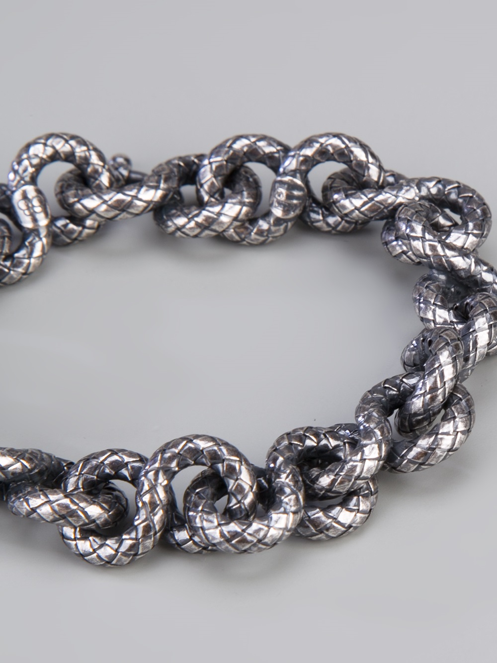Bottega veneta Chunky Chain Bracelet in Metallic | Lyst