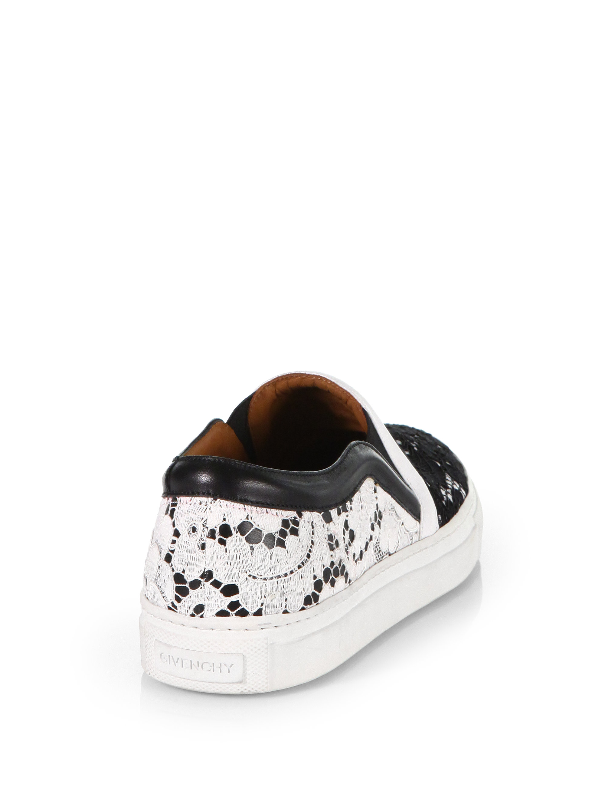 Givenchy Black And White Lace Skate Shoes Givenchy Black And White Lace Skate Shoes