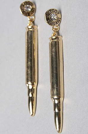 Lyst Melody Ehsani The Bullet Earrings In Metallic Gallery