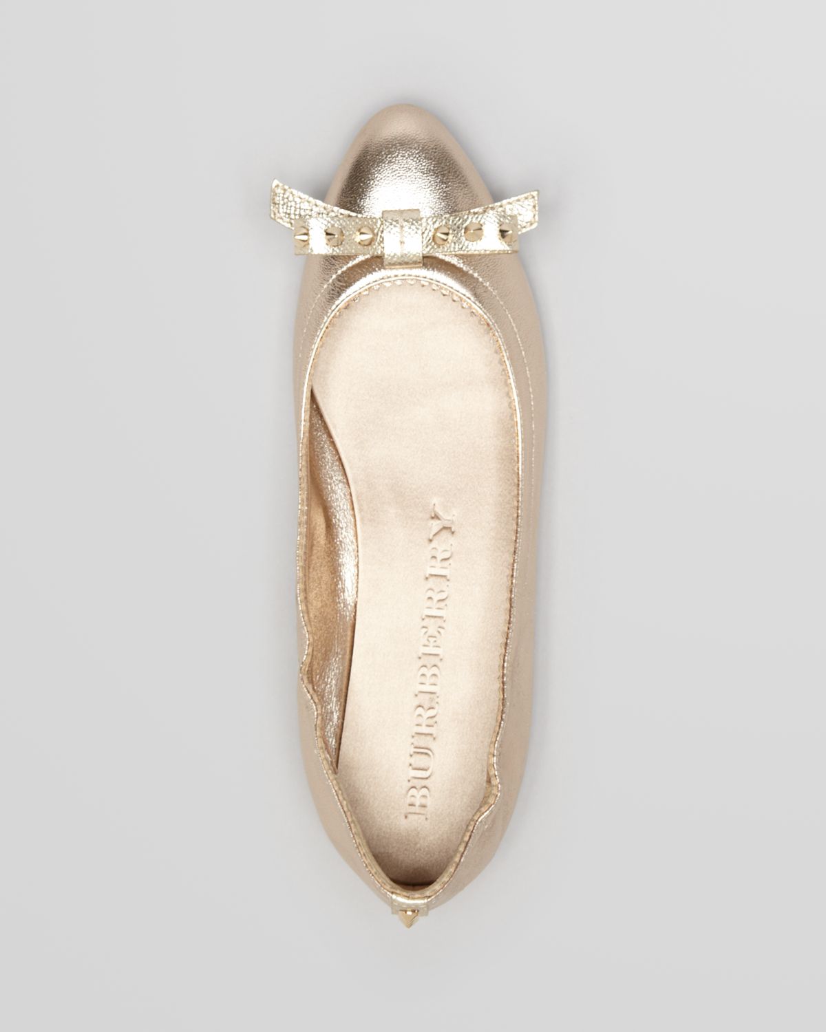 metallic pointed toe flats