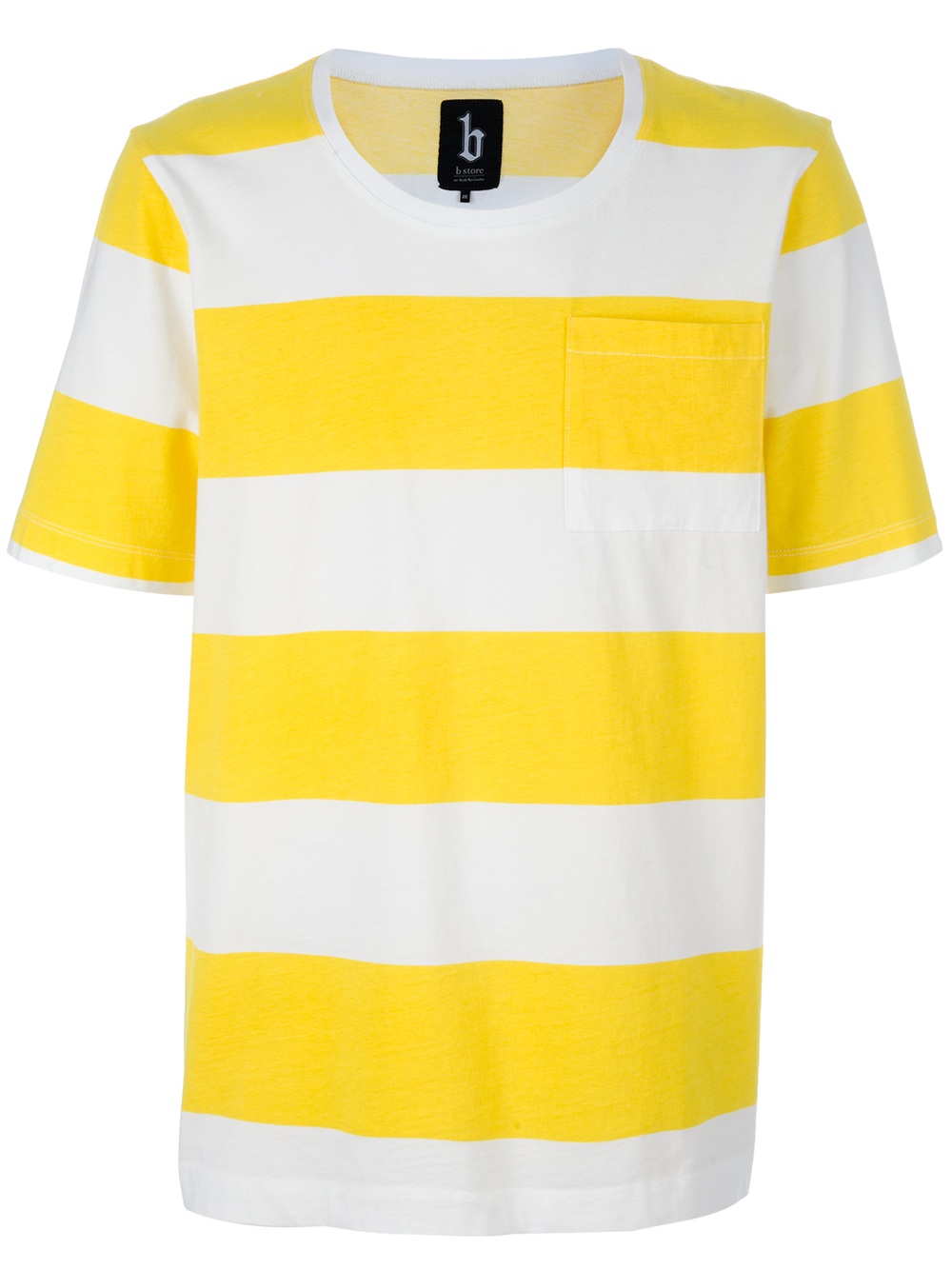 B store Striped Tshirt in White for Men | Lyst