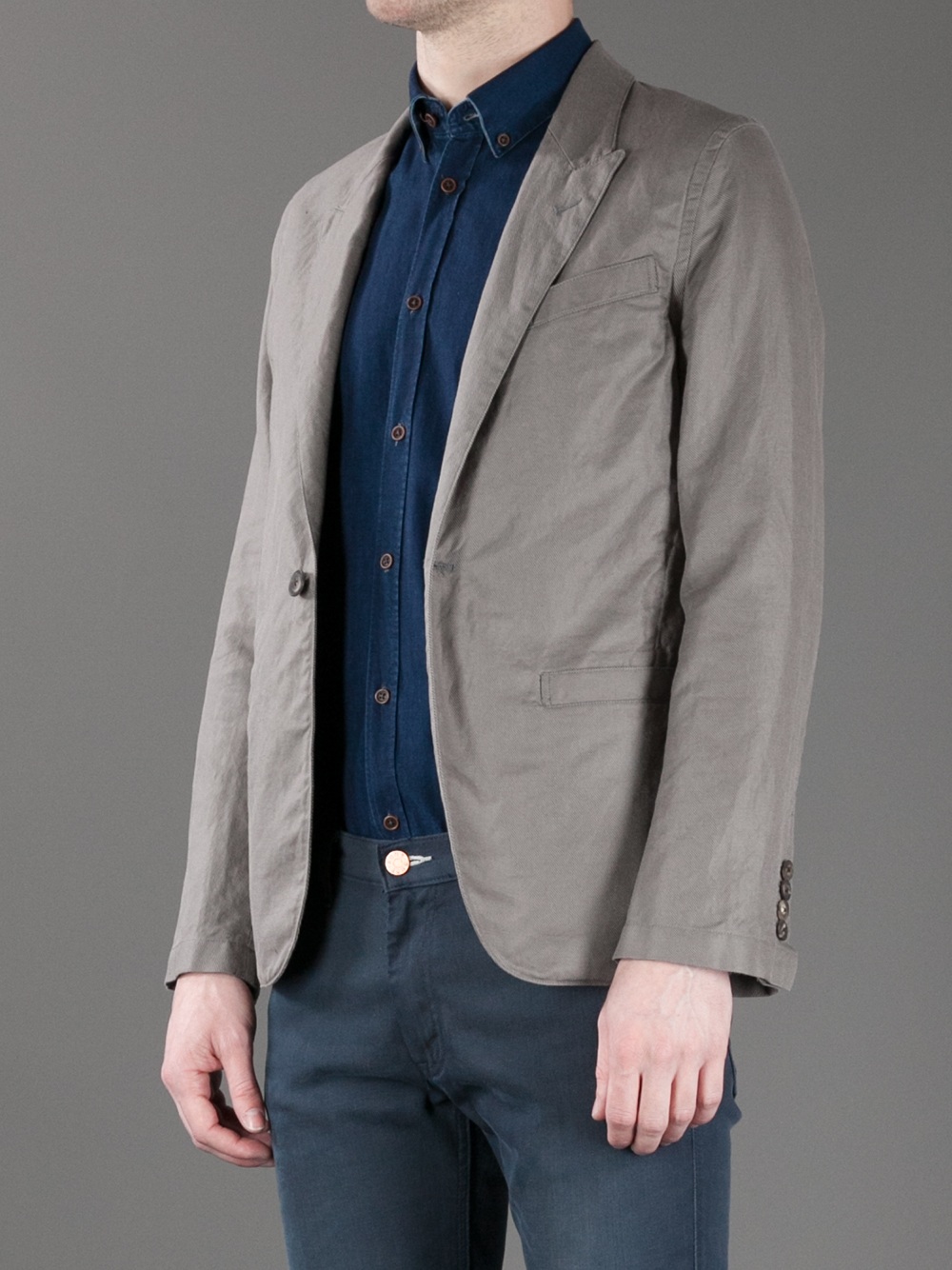 Dolce & gabbana Unstructured Blazer in Gray for Men Lyst