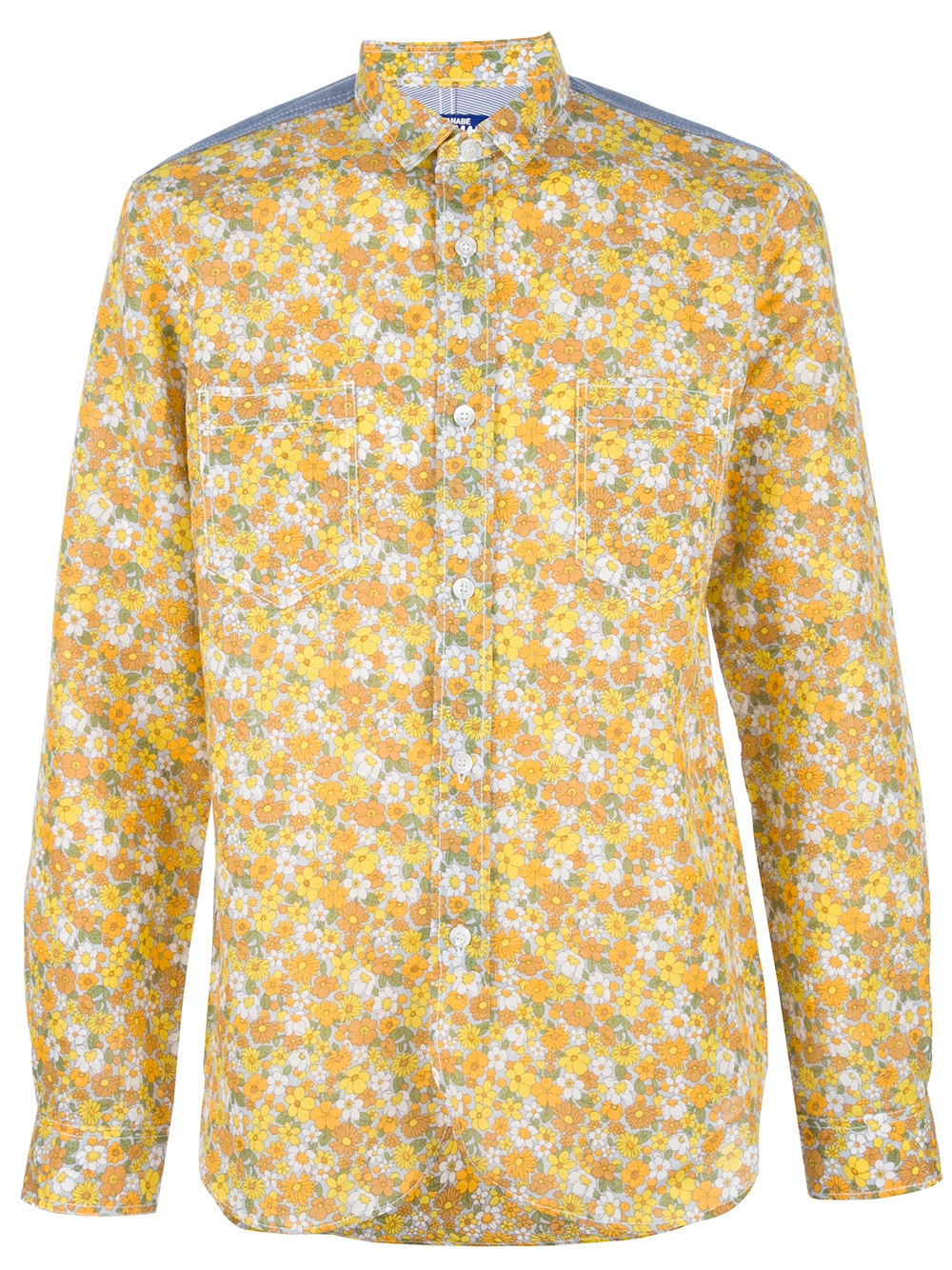Lyst - Junya Watanabe Floral Shirt in Yellow for Men