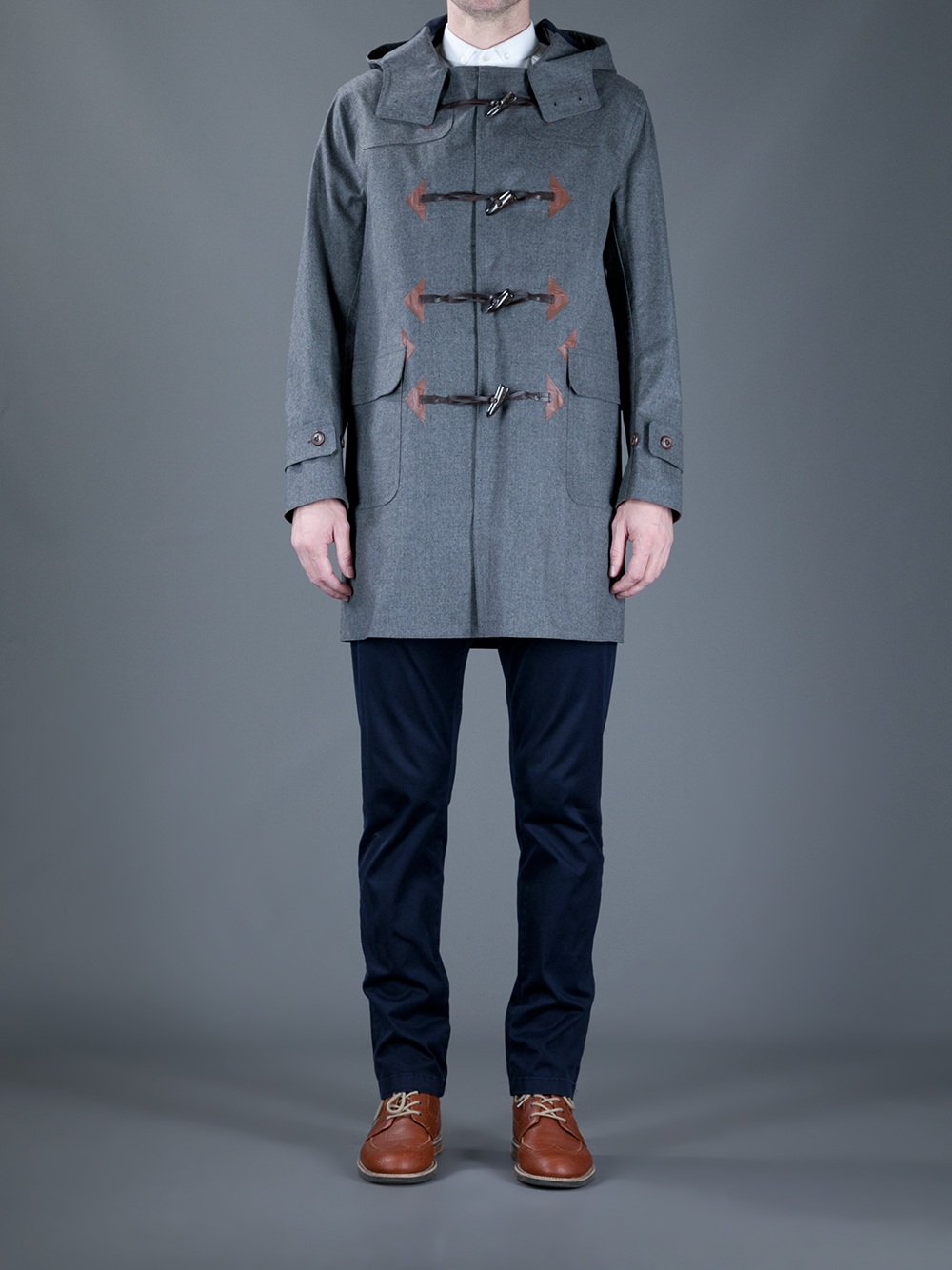 Mackintosh Weir Duffle Coat in Grey (Gray) for Men - Lyst
