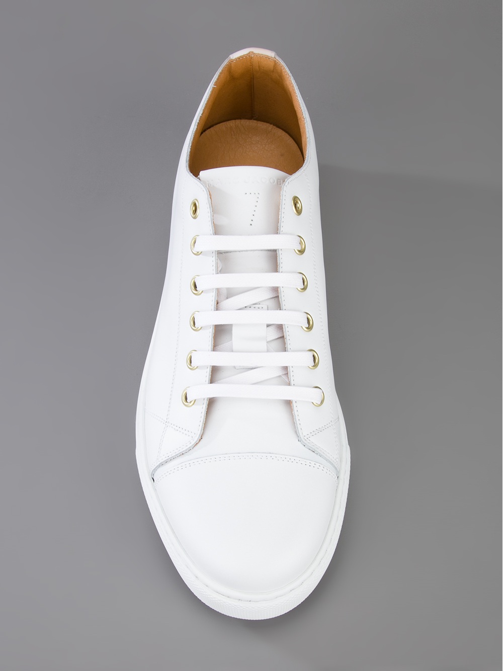 Lyst Marc Jacobs Leather LaceUp Sneaker in White for Men