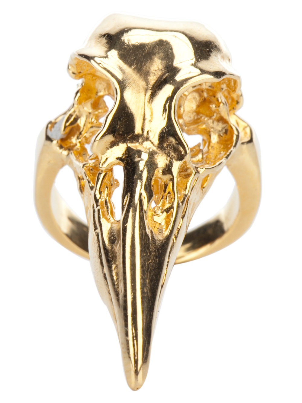 Pamela love Bird Skull Ring in Metallic | Lyst