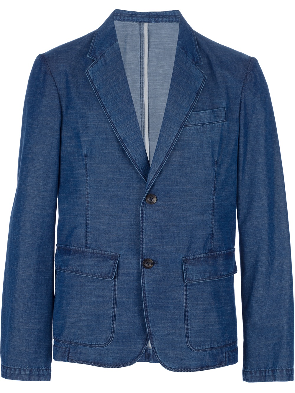 Lyst Gucci Denim Blazer in Blue for Men