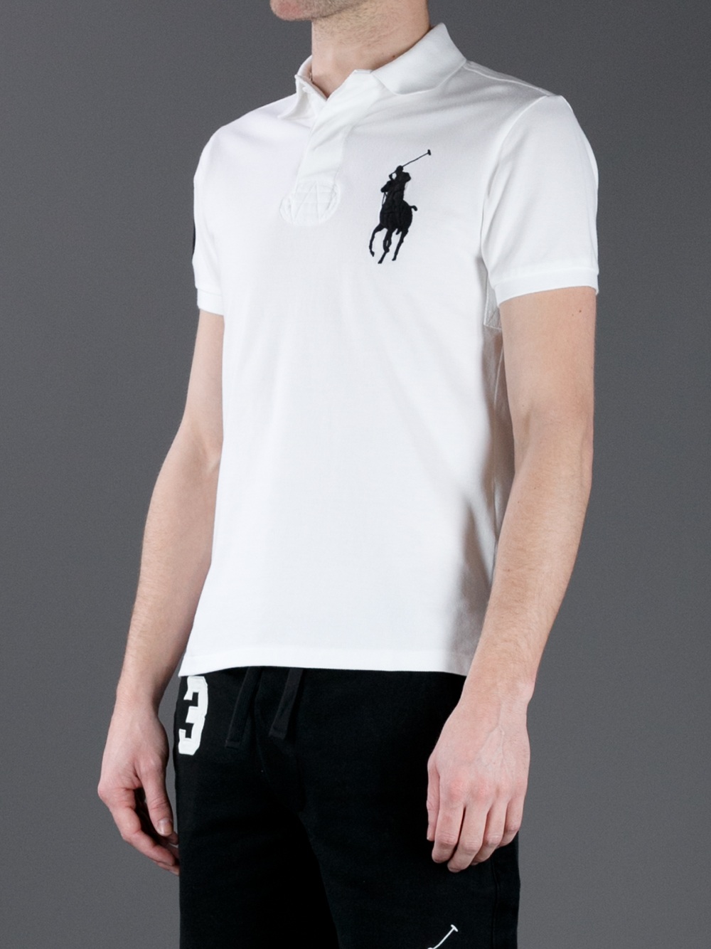 Lyst - Polo Ralph Lauren Fitted Logo Polo Shirt in White for Men