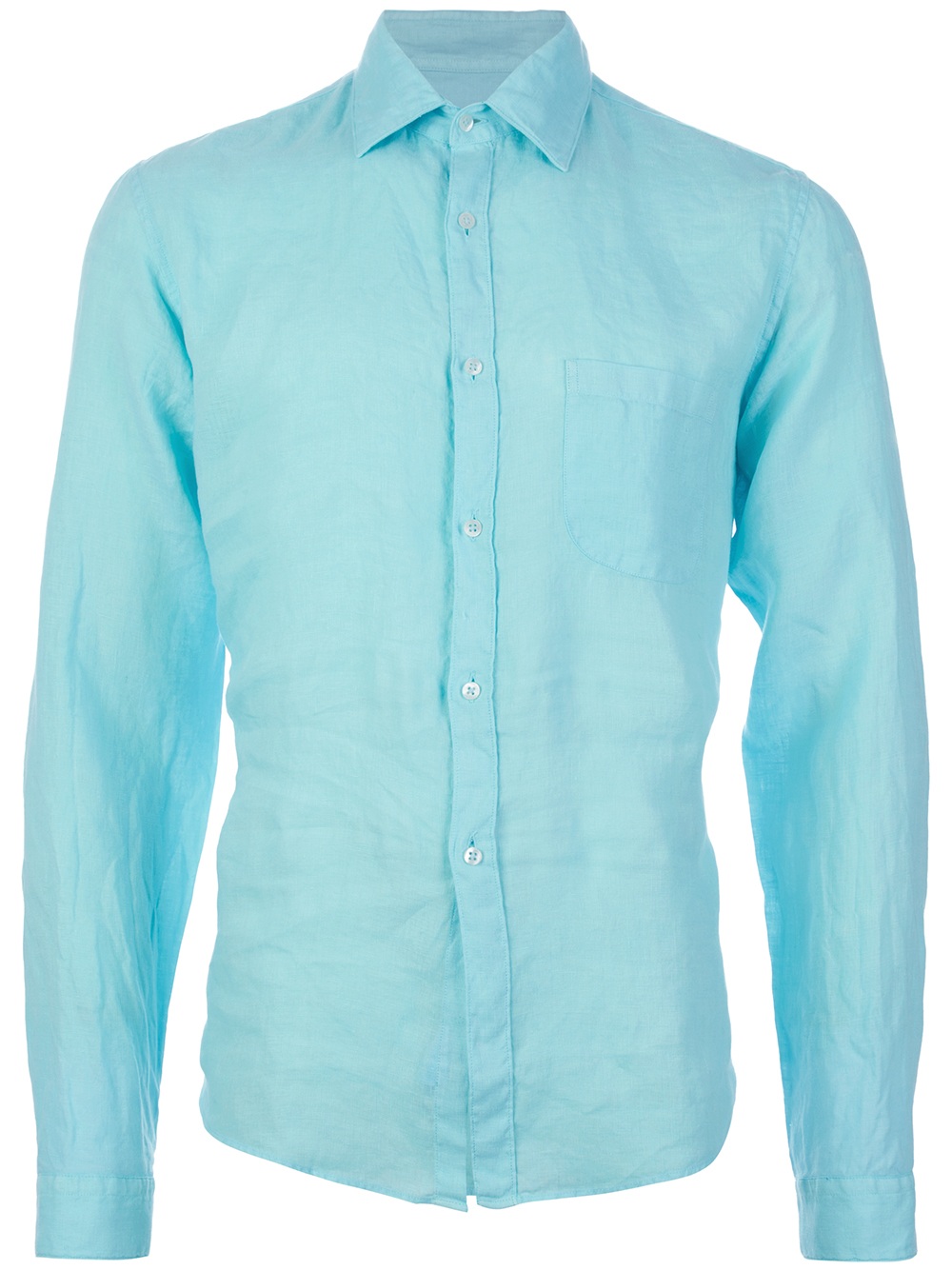 Robert Friedman Bobby Slim Fit Shirt in Aquamarine (Blue) for Men - Lyst