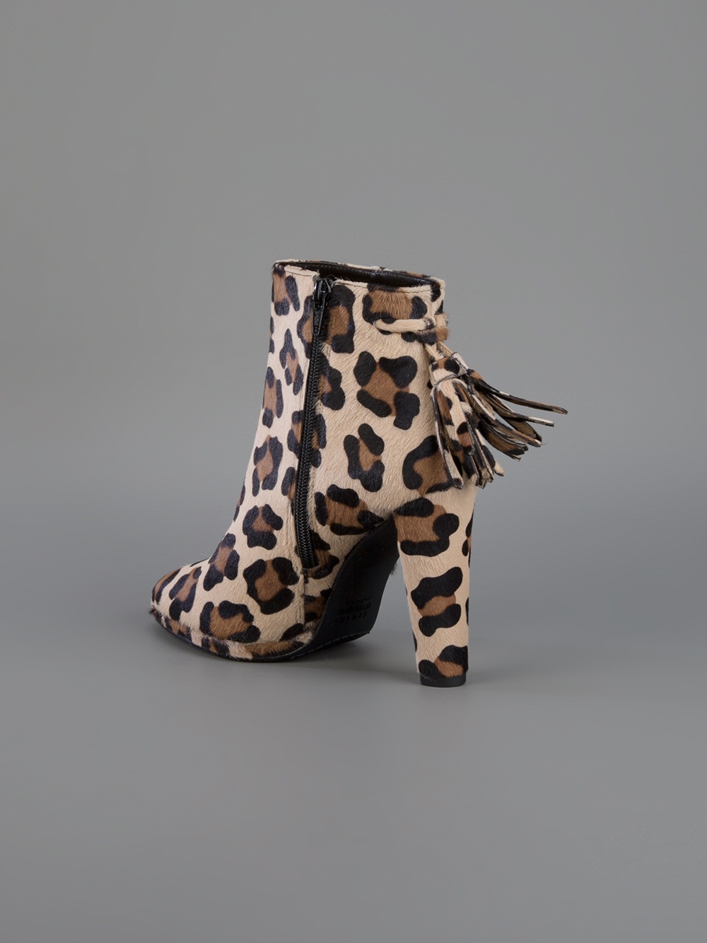 leopard print wide fit boots