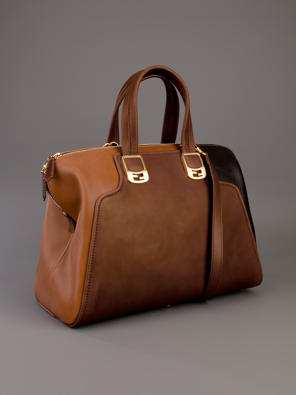Lyst Fendi Chameleon Bag In Brown Gallery