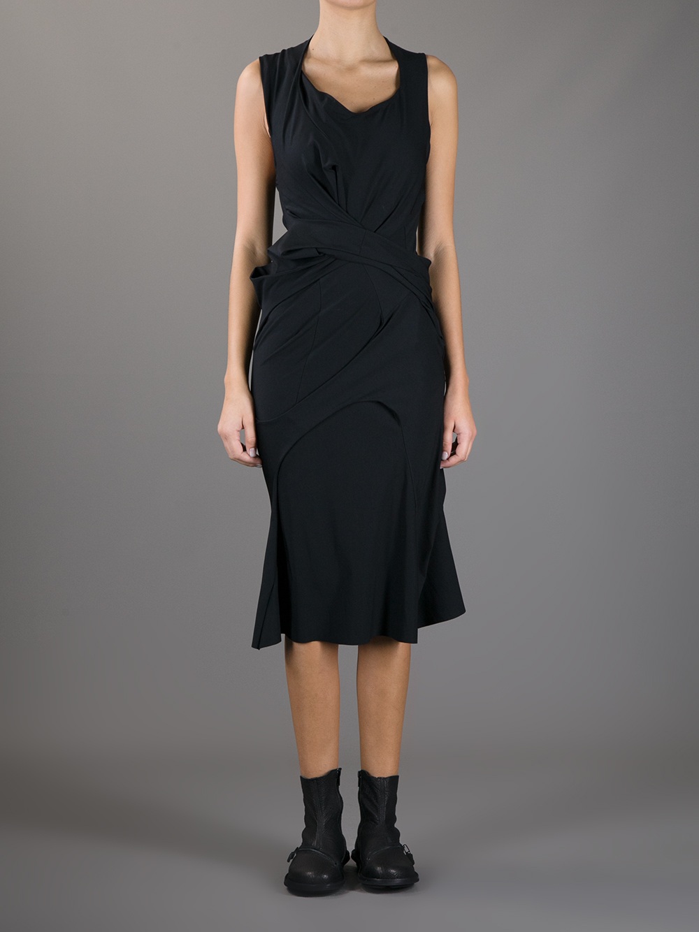 Junya watanabe Sleeveless Dress in Black | Lyst