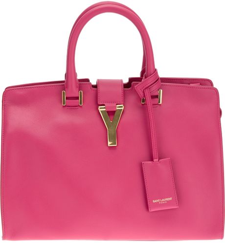 Saint Laurent Small Cabas Bag in Pink (fuchsia) | Lyst