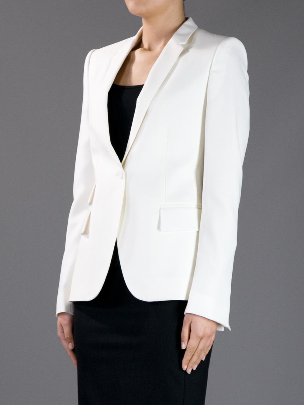 Lyst Stella Mccartney Roman Blazer Jacket in White