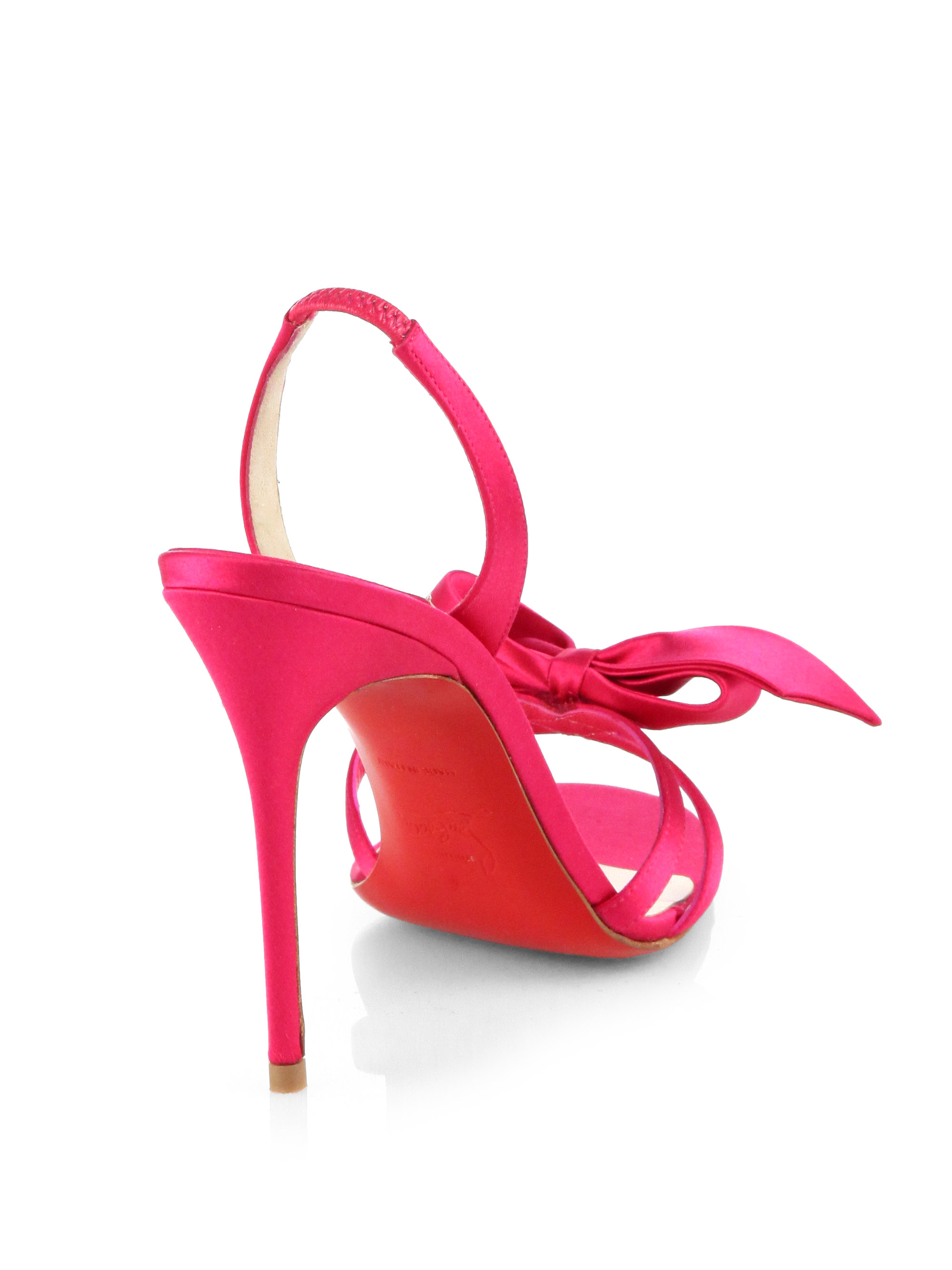 christian louboutin sandals Pink satin | cosmetics digital ...