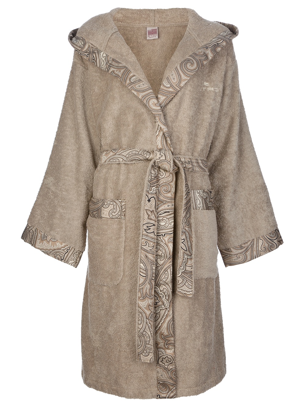 Lyst Etro Patterned Bathrobe in Natural