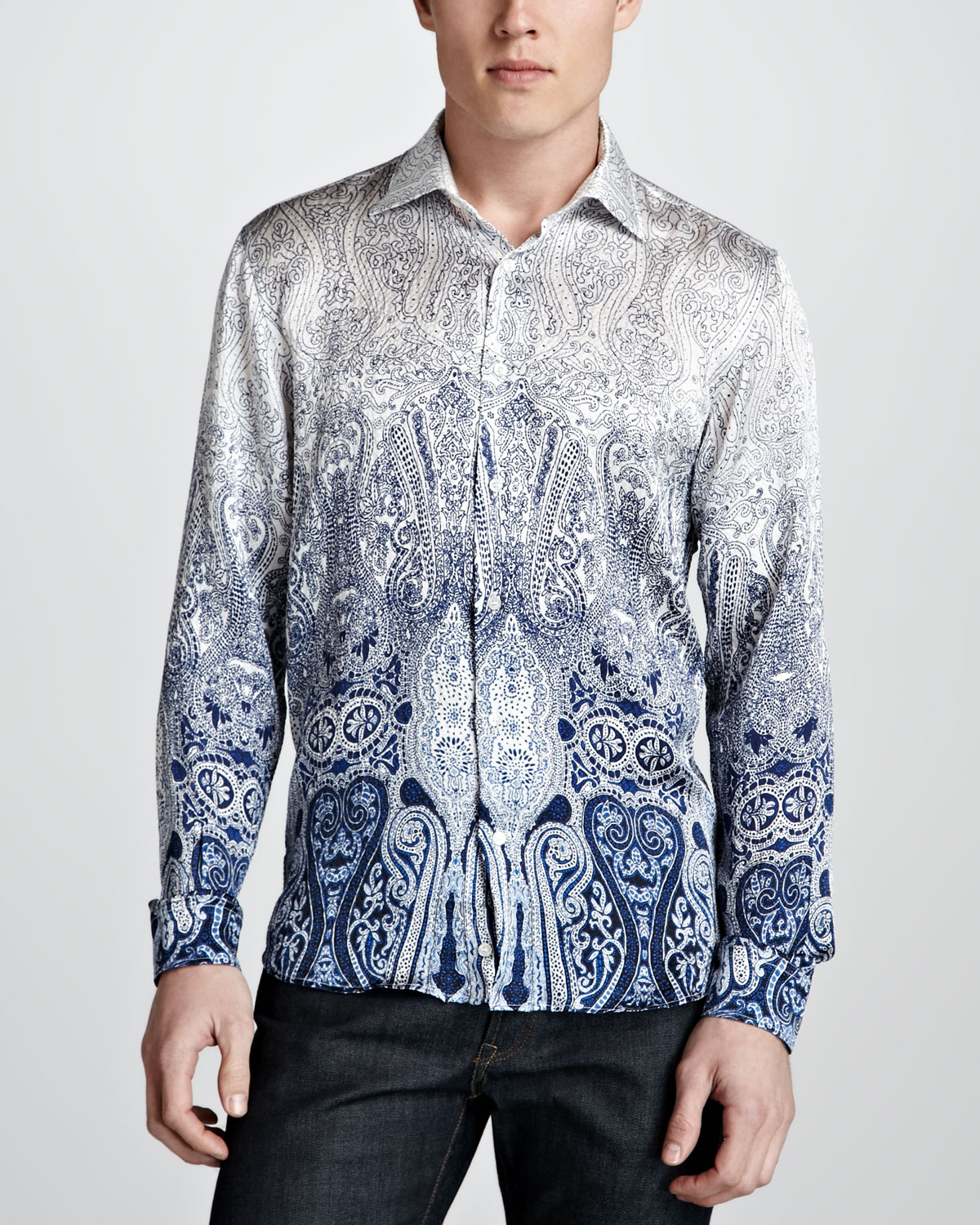 etro blue shirt