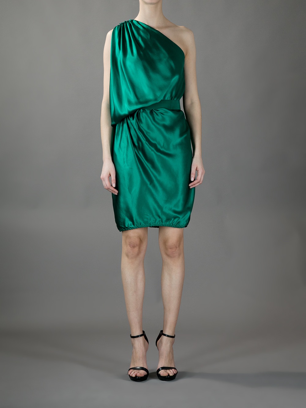 One Shoulder Silk Dresses