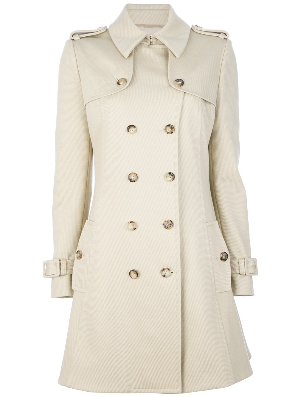 Lyst - Boutique moschino Classic Trench Coat in Natural