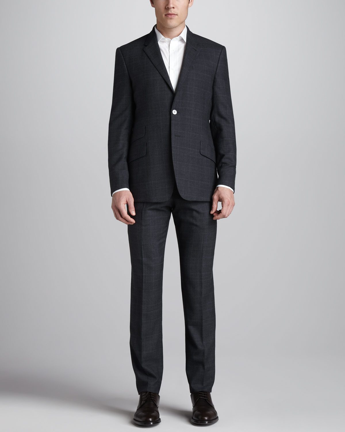 Lyst - Paul Smith Houndstooth Plaid Suit in Black for Men