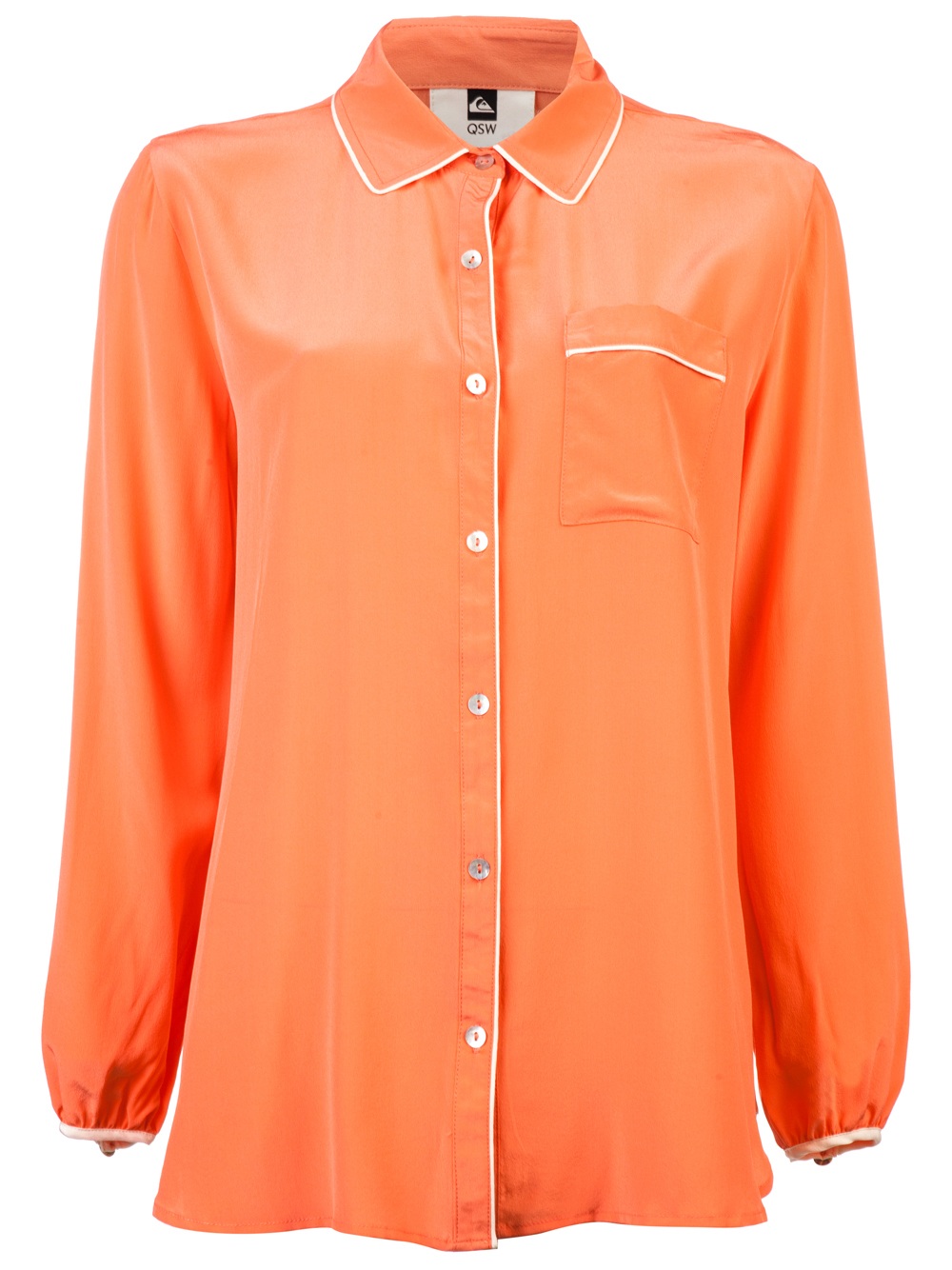 red quiksilver shirt