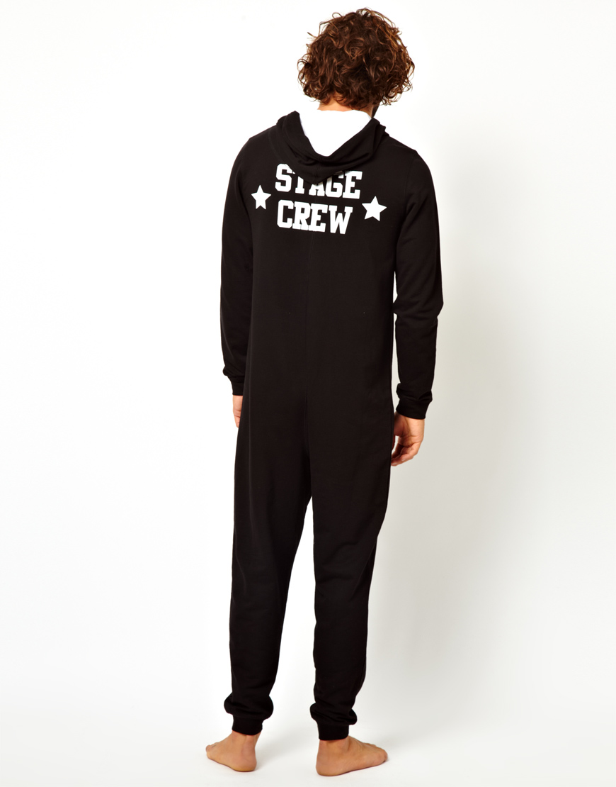 River island Stage Crew Onesie in Black for Men Lyst