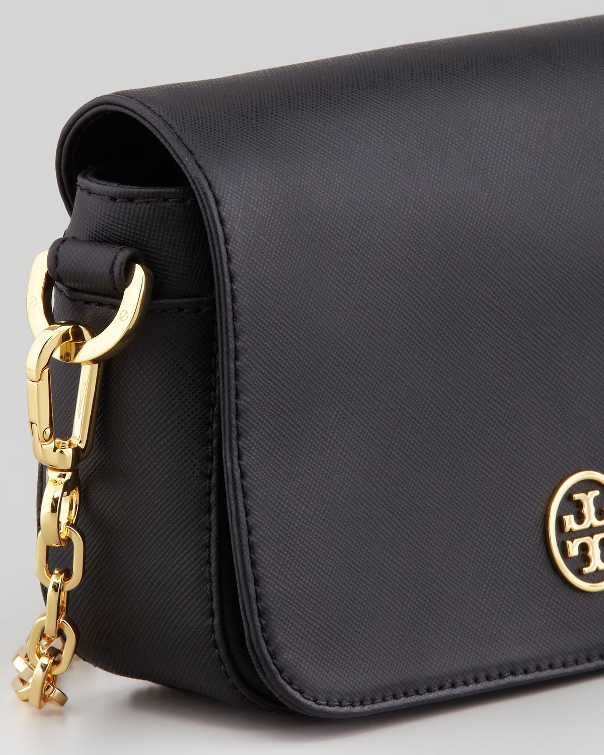 Lyst - Tory Burch Robinson Mini Chain-strap Bag in Black