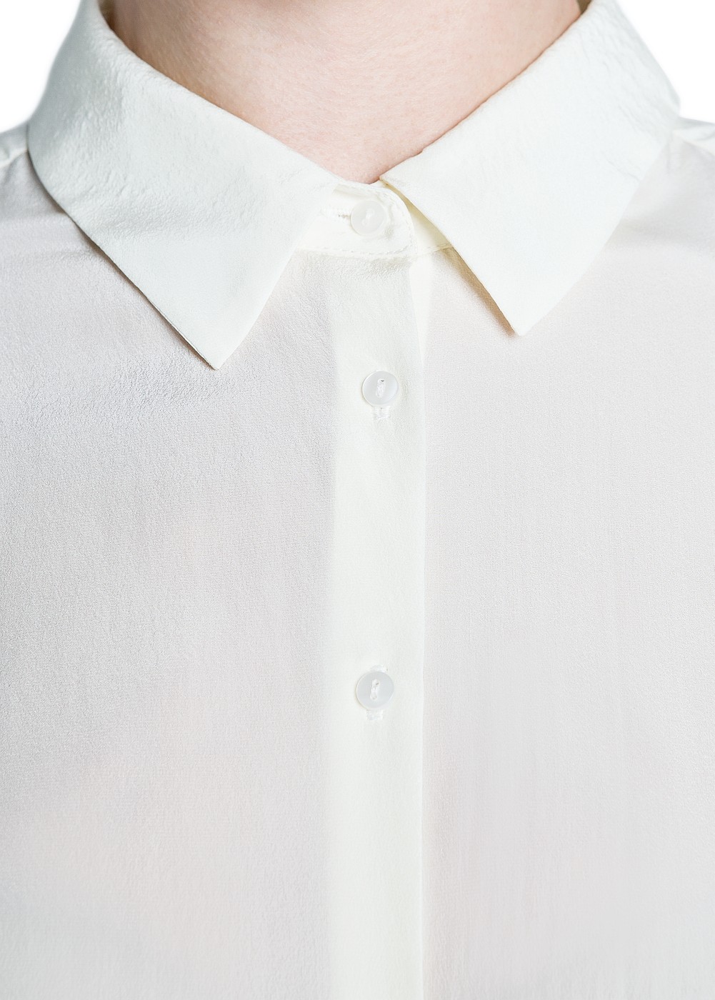 mango silk shirt