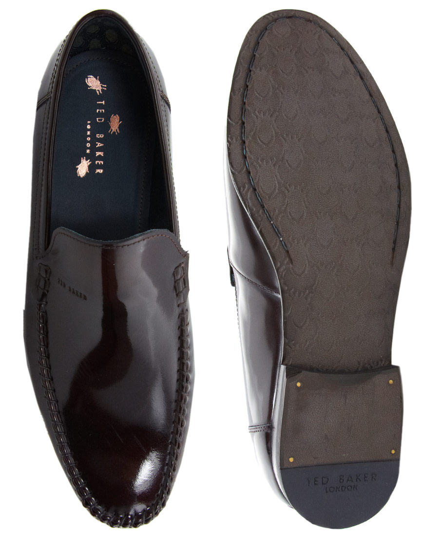 Lyst Ted baker Tamnit Loafers in Black for Men