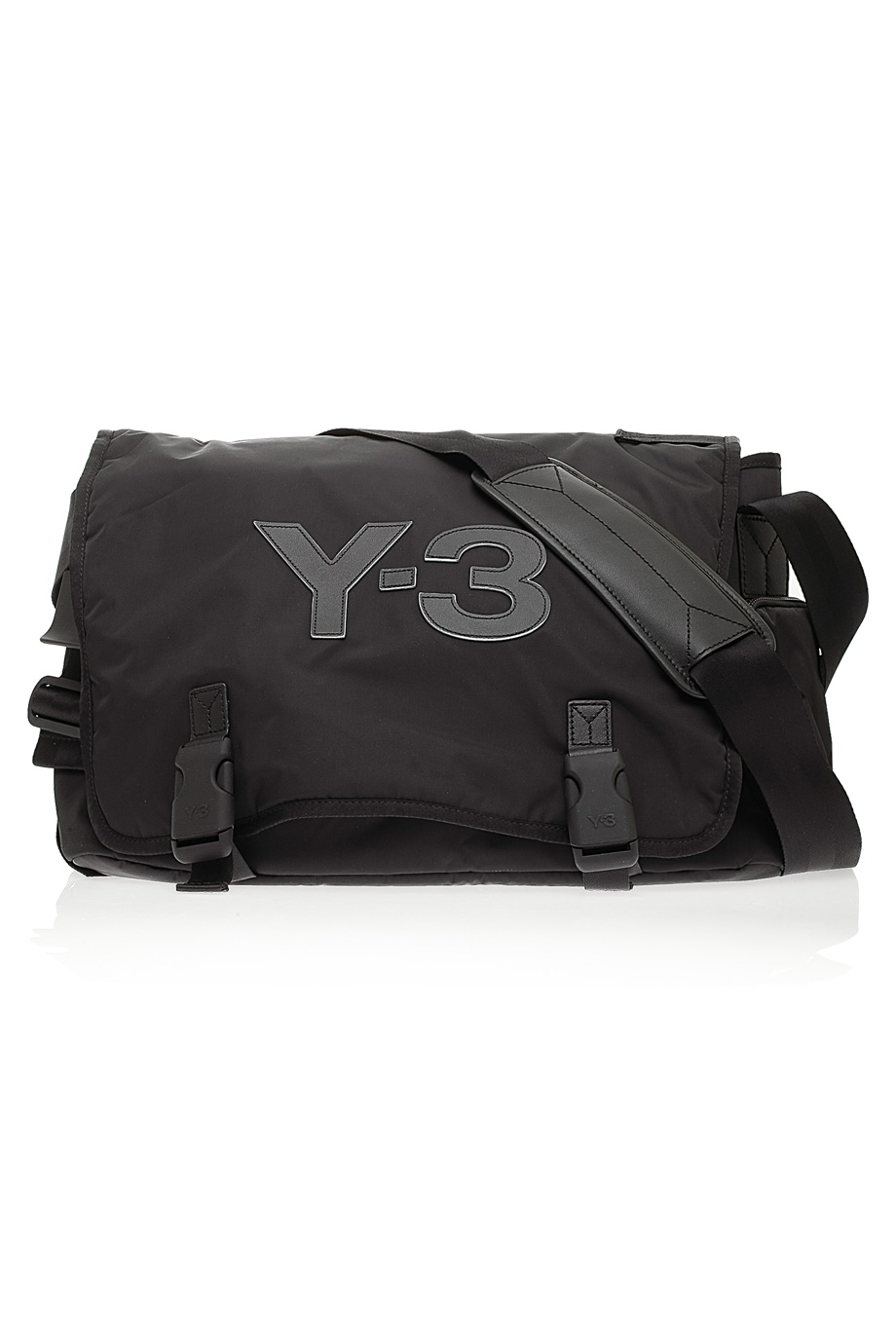 Lyst - Y-3 Logo Messenger Bag in Black