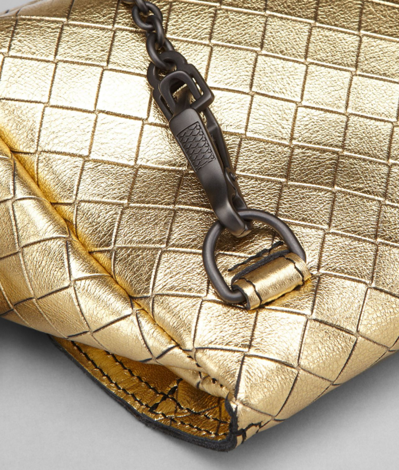 womens metallic gold intrecciomirage messenger mini bag