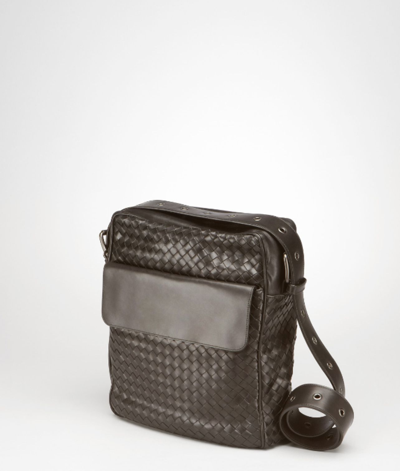 Bottega Veneta Intrecciato Vn Cross Body Bag in Black for Men (ebano ...