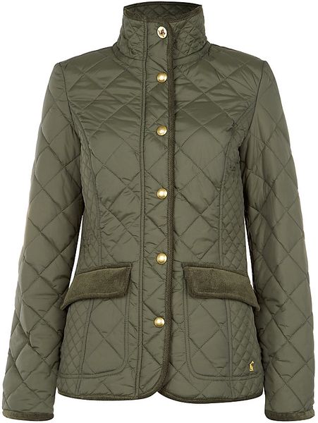 Joules Moredale Quilted Jacket in Green | Lyst