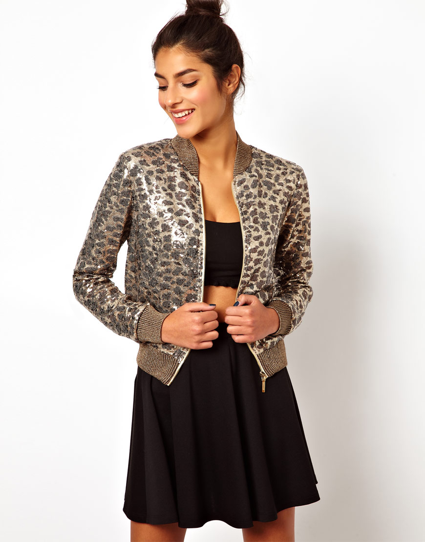 sequin leopard suit