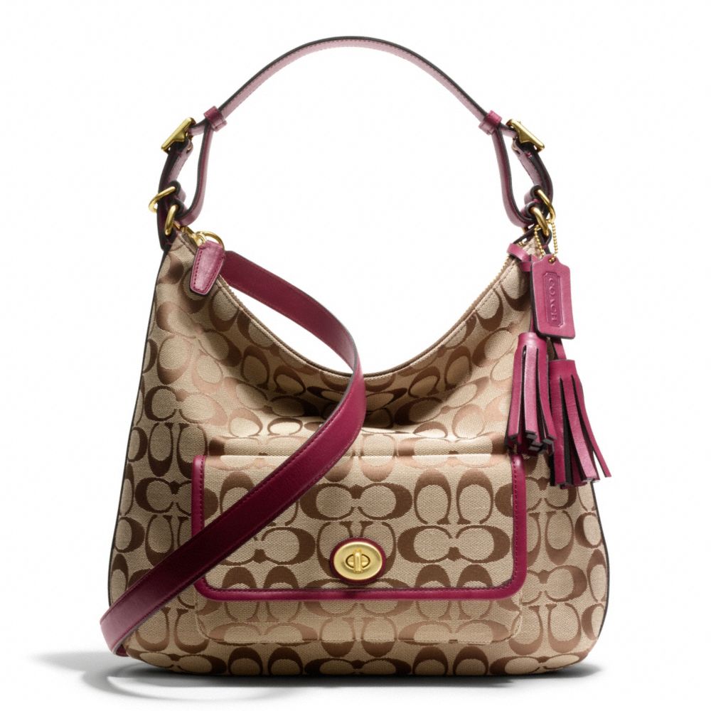 Lyst - COACH Legacy Courtenay Hobo Shoulder Bag in Signature Fabric in Brown
